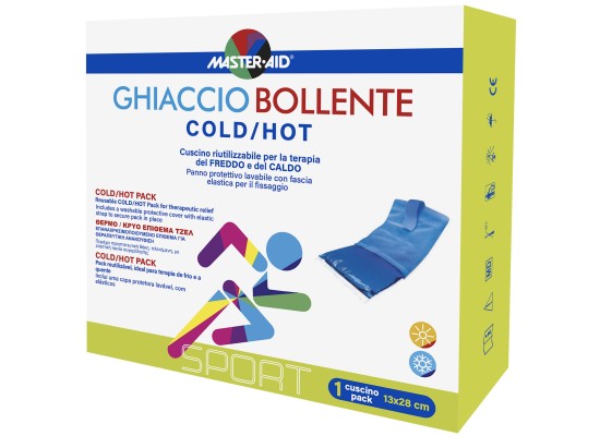 MASTER AID Cold/Hot Gel Επαναχρησιμοποιούμενο Επίθεμα Τζελ για Κρύα/Ζεστή Θεραπεία 13x28 cm