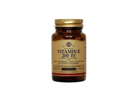 SOLGAR Vitamin E 200IU Συμπλήρωμα Διατροφής Βιταμίνης Ε που Συμβάλλει στην Υγεία του Καρδιαγγειακού & Ανοσοποιητικού Συστήματος 50 μαλακές κάψουλες