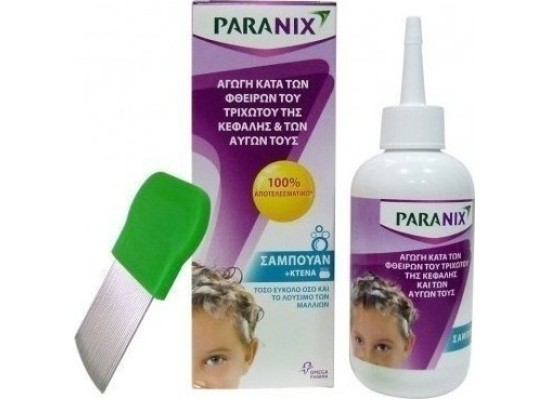 Paranix Shampoo Aγωγή σε Σαμπουάν Κατά των Φθειρών & των Αυγών τους + Χτένα 200ml