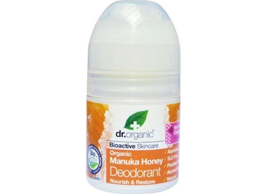 Dr Organic Manuka Honey Deodorant Αποσμητικό με Βιολογικό Μέλι Μανούκα 50ml