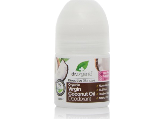 Dr. Organic Virgin Coconut Oil Deodorant Αποσμητικό Με Βιολογικό Έλαιο Καρύδας 50ml 