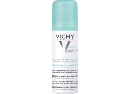 Vichy Anti-Transpirant Deodorant 48h Αποσμητική Φροντίδα 48 Ωρών Για Την Έντονη Εφίδρωση 125ml 