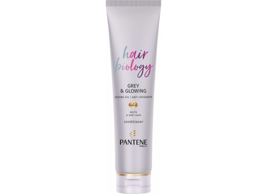 Pantene Pro V Hair Biology Grey & Glowing Conditioner Μαλακτική για Λευκά/ Γκρίζα Μαλλιά 160ml