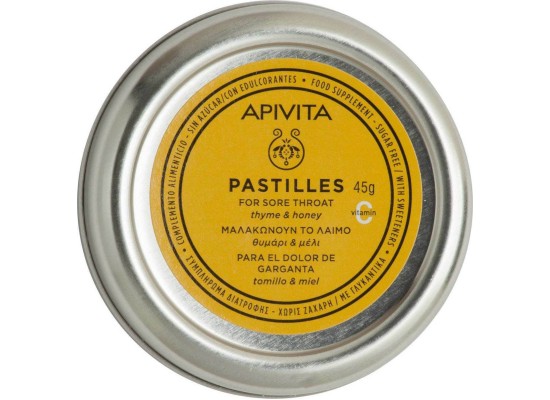 Apivita Pastilles Καραμέλες Μέλι & Θυμάρι 45gr