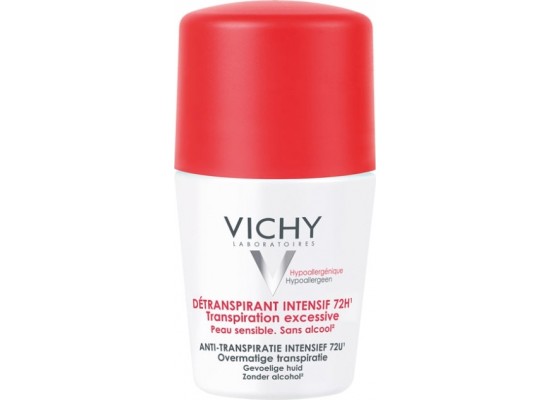 Vichy Stress Resist Anti-perspirant Treatment για Υπερβολική Εφίδρωση Αποσμητικό 72h σε Roll-On 50ml  