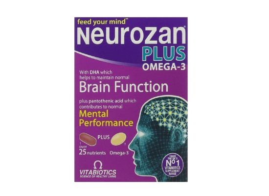 Vitabiotics Neurozan Plus Omega 3 Συμπλήρωμα Διατροφής για Σωστή Εγκεφαλική Λειτουργία 56 Κάψουλες