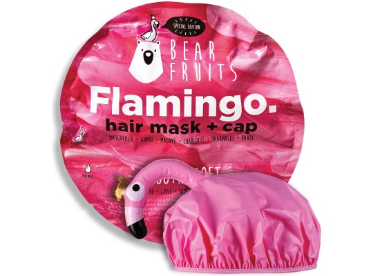 Bear Fruits Flamingo Μάσκα Μαλλιών & 1 Cap για Ενδυνάμωση 20ml 