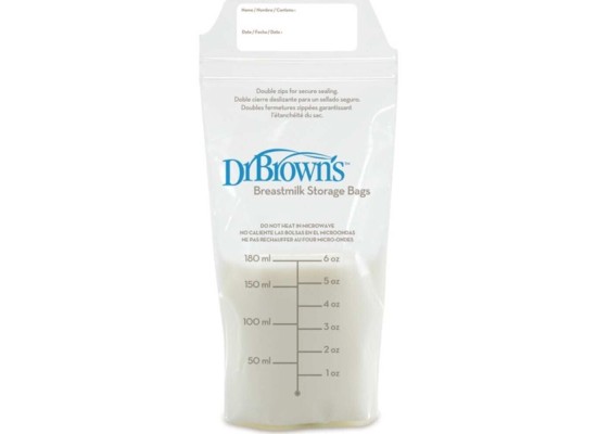 Dr. Brown's Σακουλάκια Αποθήκευσης Μητρικού Γάλακτος 180ml 25τμχ