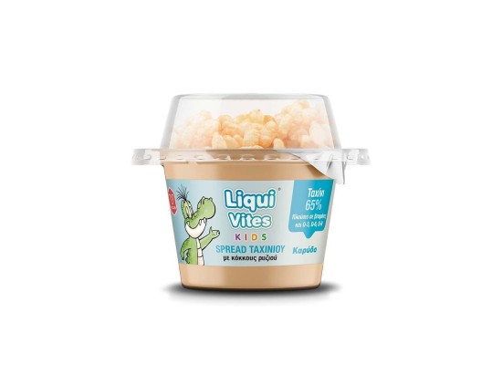 Vican Ταχίνι Liqui Vites Kids Spread με Έξτρα Πρωτεΐνη με Κόκκους Ρυζιού & Καρύδα 44gr