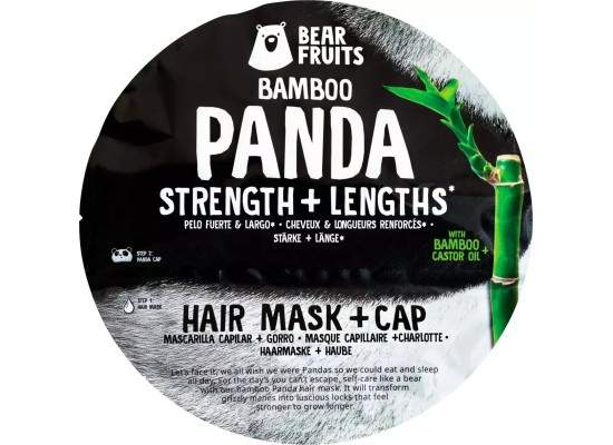 Bear Fruits Panda Strength & Lengths Μάσκα Μαλλιών για Λάμψη 20ml 