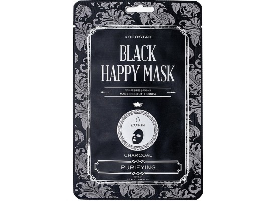 Kocostar Black Happy Mask Μάσκα Καθαρισμού με Άνθρακα 1τμχ