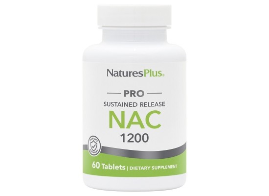 Nature's Plus Nac 1200mg, Συμπλήρωμα Διατροφής με Αντιοξειδωτικές Ιδιότητες 60 Ταμπλέτες