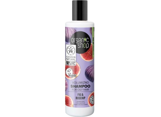 NATURA SIBERICA Volumizing Shampoo Fig & Rosehip Σαμπουάν Όγκου για Λιπαρά Μαλλιά 280ml