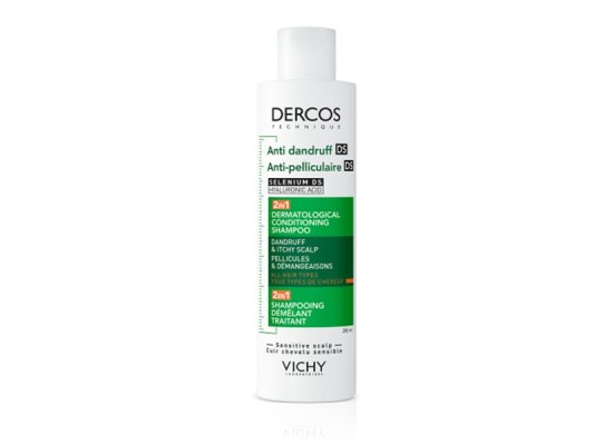 Vichy Dercos Anti-Dandruff DS Σαμπουάν & Conditioner 2σε1 Κατά της Ξηροδερμίας, της Πιτυρίδας & του Κνησμού 200ml