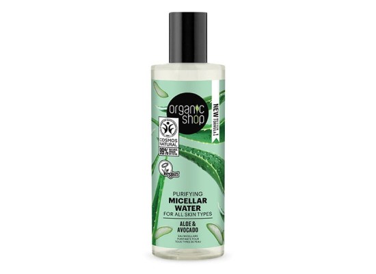 Organic Shop Micellar Water Νερό Καθαρισμού Avocado & Aloe Water 150ml