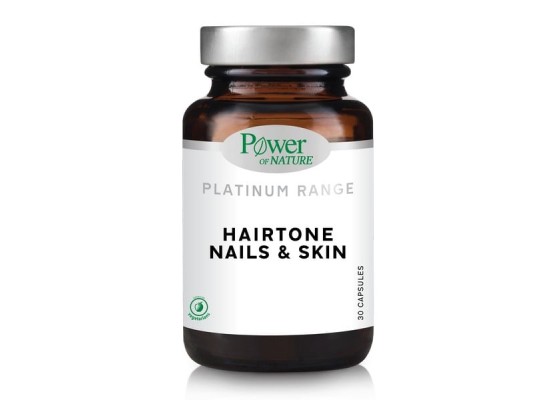 Power of Nature Platinum Range Hairtone Nails & Skin Συμπλήρωμα Διατροφής για Υγιή Μαλλιά, Νύχια & Δέρμα 30 κάψουλες