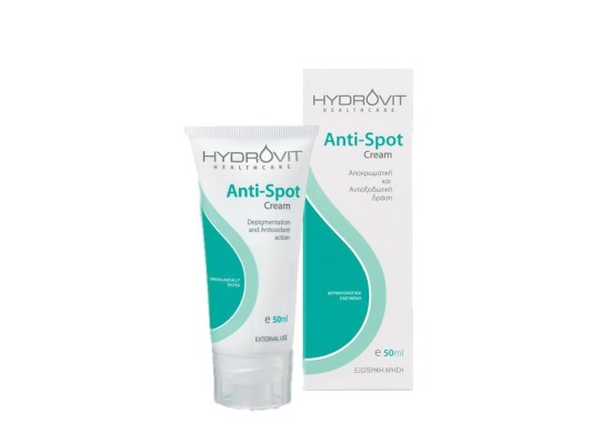 Hydrovit Anti-Spot Cream Κρέμα Με Αποχρωματική & Αντιοξειδωτική Δράση 50ml 