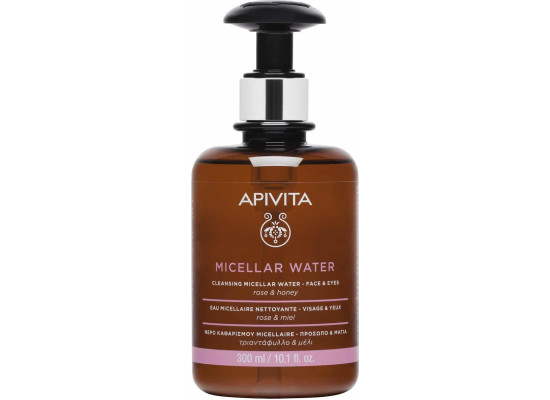 Apivita Micellar Water Καθαρισμού για Πρόσωπο & Μάτια με Τριαντάφυλλο & Μέλι 300ml