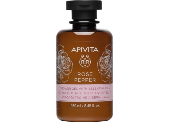 Apivita Rose Pepper Αφρόλουτρο με Αιθέρια Έλαια 250ml