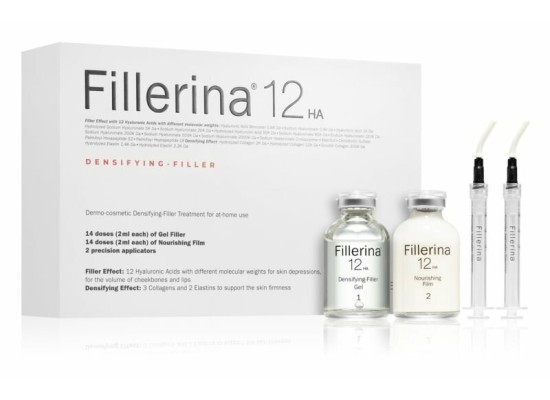 Fillerina 12HA Densifying-Filler Complete Treatment Grade 3 με Τζελ Αναπλήρωσης Όγκου, 30ml, Φιλμ Θρέψης, 30ml, 2 Απλικατέρ Ακριβείας, & Δώρο Κρέμα Ημέρας 50ml