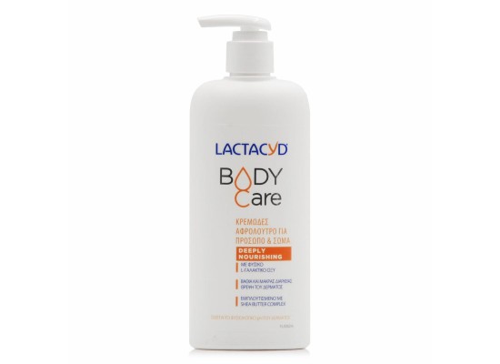 Lactacyd Body Care Deeply Nourishing Κρεμώδες Αφρόλουτρο Για Πρόσωπο & Σώμα 300ml