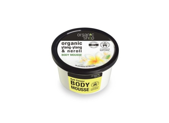 Organic Shop Organic Ylang-Ylang & Neroli Ενυδατική Mousse Σώματος με Άρωμα Βανίλια 250ml
