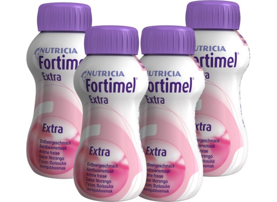 Nutricia Fortimel Extra 1.5Kcal 4x200ml με Γεύση Φράουλα