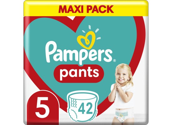 PAMPERS Pants Maxi Pack Πάνες Βρακάκι No. 5 για 12-18kg 42τμχ