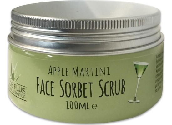 ALOE+COLORS Sorbet Scrub Apple Martini Scrub για Προσώπο 100ml