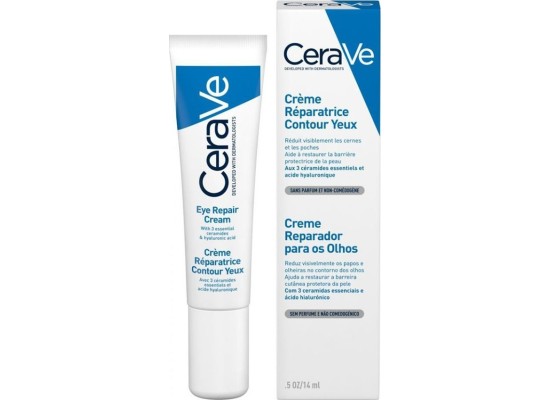 CERAVE Eye Repair Cream 24ωρη Κρέμα Ματιών με Υαλουρονικό Οξύ για Μαύρους Κύκλους 14ml