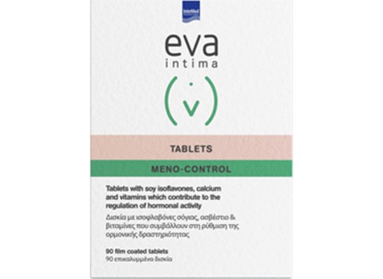 INTERMED Eva Intima Tablets Meno-Control Συμπλήρωμα Διατροφής για την Περίοδο της Εμμηνόπαυσης 90 ταμπλέτες 