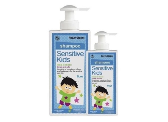 FREZYDERM Sensitive Kids Shampoo for Boys Εξειδικευμένο Σαμπουάν για Αγόρια 200ml & 100ml ΔΩΡΟ