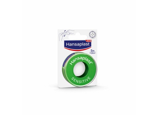 Hansaplast Αυτοκόλλητη Υποαλλεργική Επιδεσμική Ταινία Sensitive 1,25cm x 5m 1τμχ