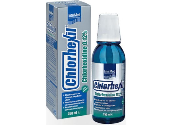 INTERMED Chlorhexil 0.12% Στοματικό Διάλυμα κατά της Ουλίτιδας, της Πλάκας & της Κακοσμίας 250ml