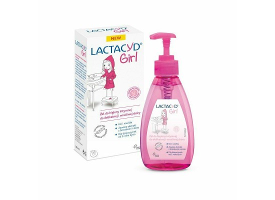 LACTACYD Girl Ultra Mild Intimate Cleansing Gel Ήπιο Gel Καθαρισμού Ευαίσθητης Περιοχής Για Κορίτσια 200ml 