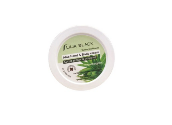 LILIA BLACK Aloe Hand & Body Cream Κρέμα Χεριών & Σώματος με Αλόη 200ml