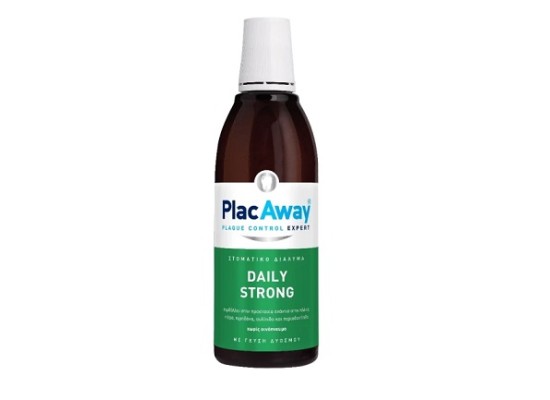 PLAC AWAY Daily Strong Στοματικό Διάλυμα Καθημερινής Προστασίας με Δροσερή Γεύση Δυόσμου 500ml