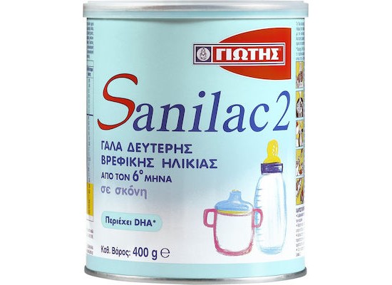 ΓΙΩΤΗΣ Sanilac 2 Γάλα σε Σκόνη από 6 Μηνών 400gr
