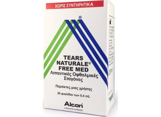 ALCON Tears Naturale Free Med Οφθαλμικές Σταγόνες για Ξηροφθαλμία 30x0.4ml