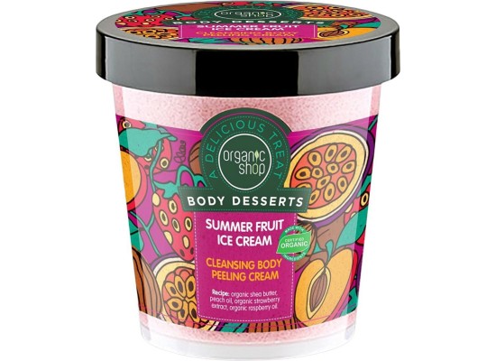 Organic Shop Body Desserts Scrub Σώματος Summer Fruit Ice Cream 450ml