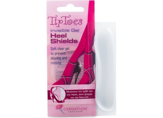 Carnation Επιθέματα TipToes Invisible Heel Shields με Gel για Φουσκάλες 2τμχ