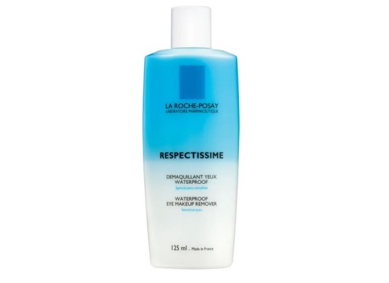 La Roche Posay Waterproof Remover Respectissime Eye Makeup Υγρό Ντεμακιγιάζ Ματιών για Ευαίσθητες Επιδερμίδες 125ml