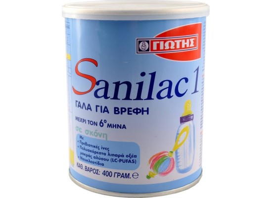 Γιώτης Γάλα σε Σκόνη Sanilac 1 0m+ 400gr