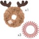 Invisibobble Nose Scrunchy Μαλλιών Κόκκινο 4τμχ