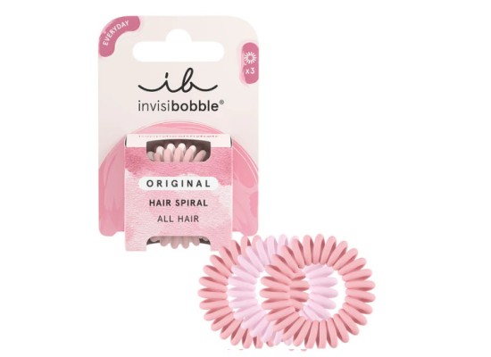 Invisibobble Original The Pinks 3τμχ Σπιράλ Λαστιχάκια Ροζ