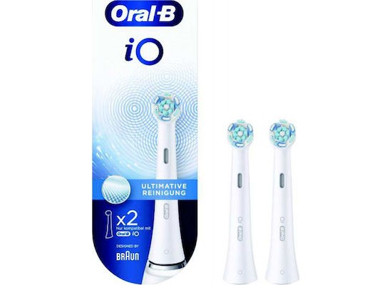 ORAL B iO Ultimate Clean White Ανταλλακτικές Κεφαλές για Ηλεκτρική Οδοντόβουρτσα 319795 2τμχ