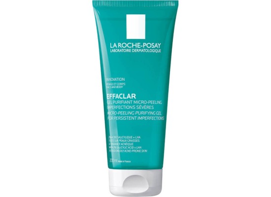 LA ROCHE POSAY Effaclar Face And Body Micro-Peeling Purifying Wash Τζελ Καθαρισμού & Απολέπισης για Λιπαρές Επιδερμίδες 200ml