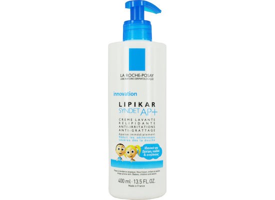 LA ROCHE POSAY Lipikar Syndet AP+ Cream Απαλή Κρέμα Αφρόλουτρο Κατάλληλο για Ατοπική Επιδερμίδα 400ml