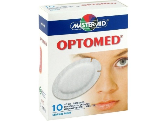 MASTER AID Optomed Super Οφθαλμικά Επιθέματα σε Λευκό Χρώμα 96x66mm 10τμχ