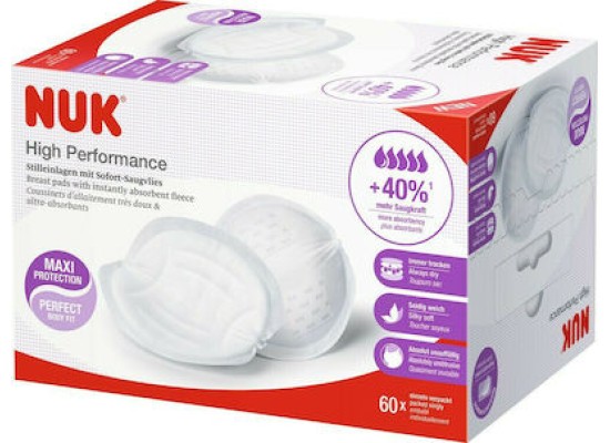 NUK Επιθέματα Στήθους High Performance 60τμχ